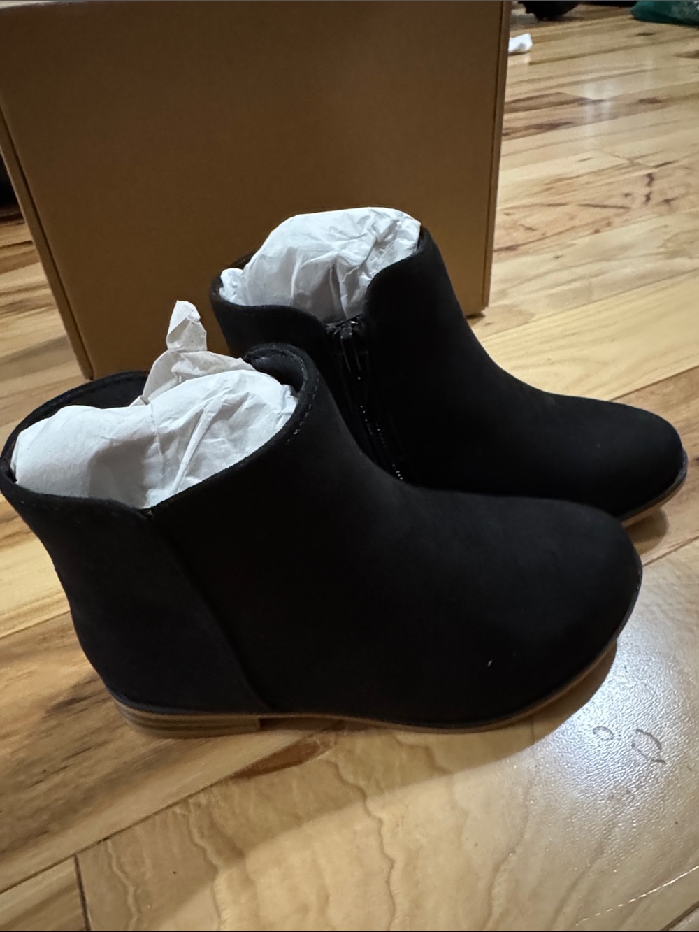Classic Black Ankle Booties with Side Zip